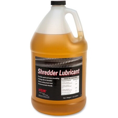 Hsm Lubricant, f/HSM Auto Oil Shredders, 1 Gallon HSM3200000004